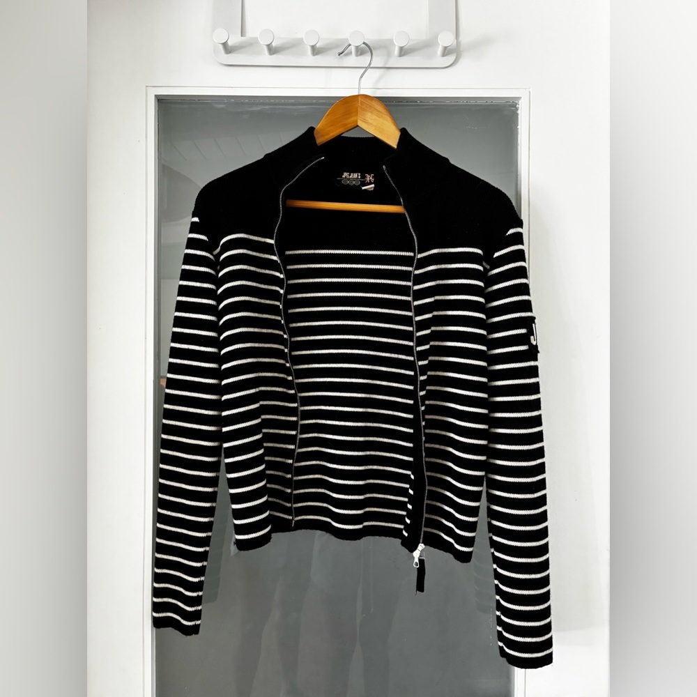 Jean Paul Gaultier women zipper cardigan sweater